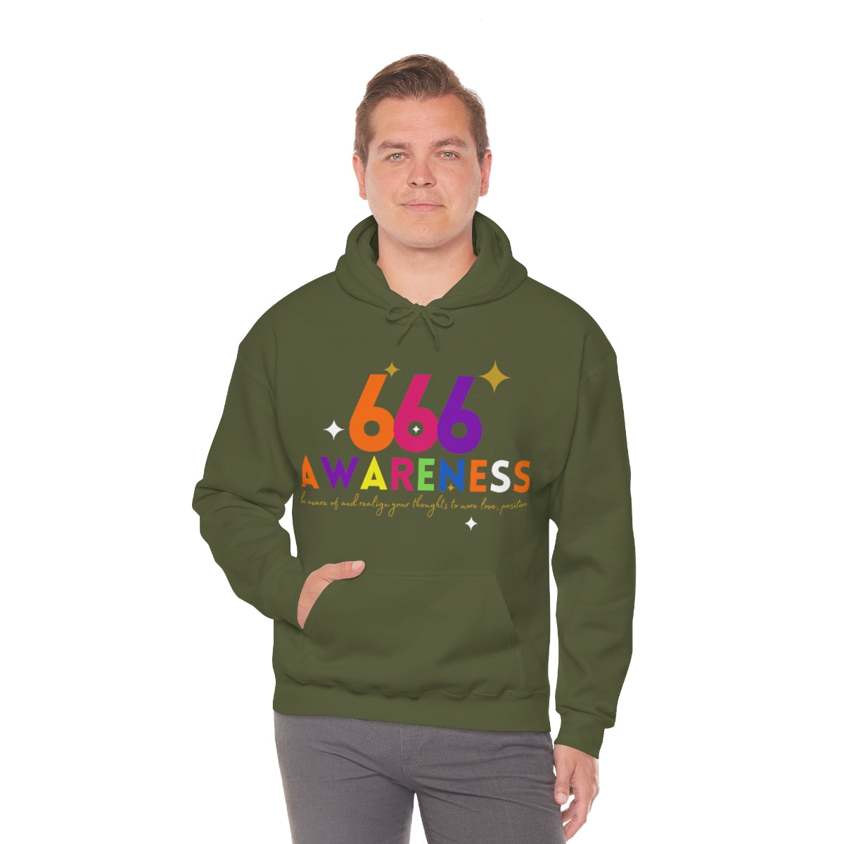 "666" Unisex Heavy Blend™ Hooded Sweatshirt