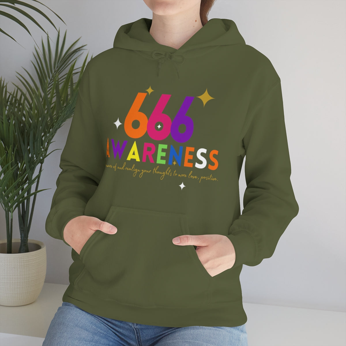 "666" Unisex Heavy Blend™ Hooded Sweatshirt