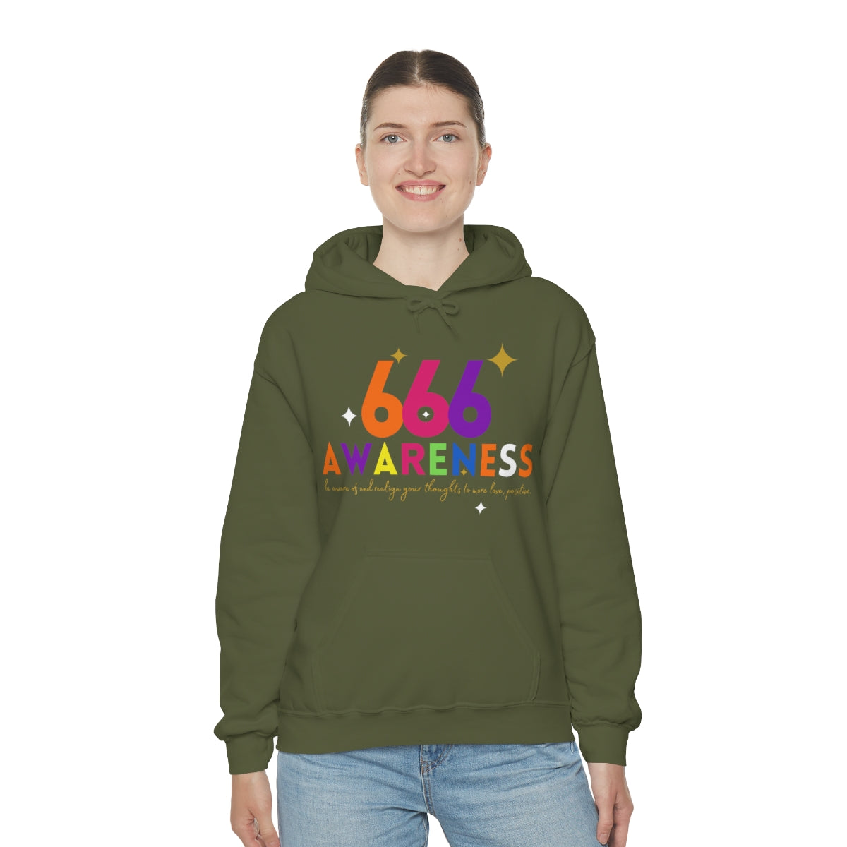 "666" Unisex Heavy Blend™ Hooded Sweatshirt