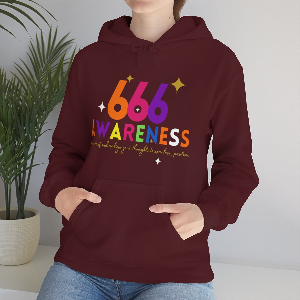 "666" Unisex Heavy Blend™ Hooded Sweatshirt