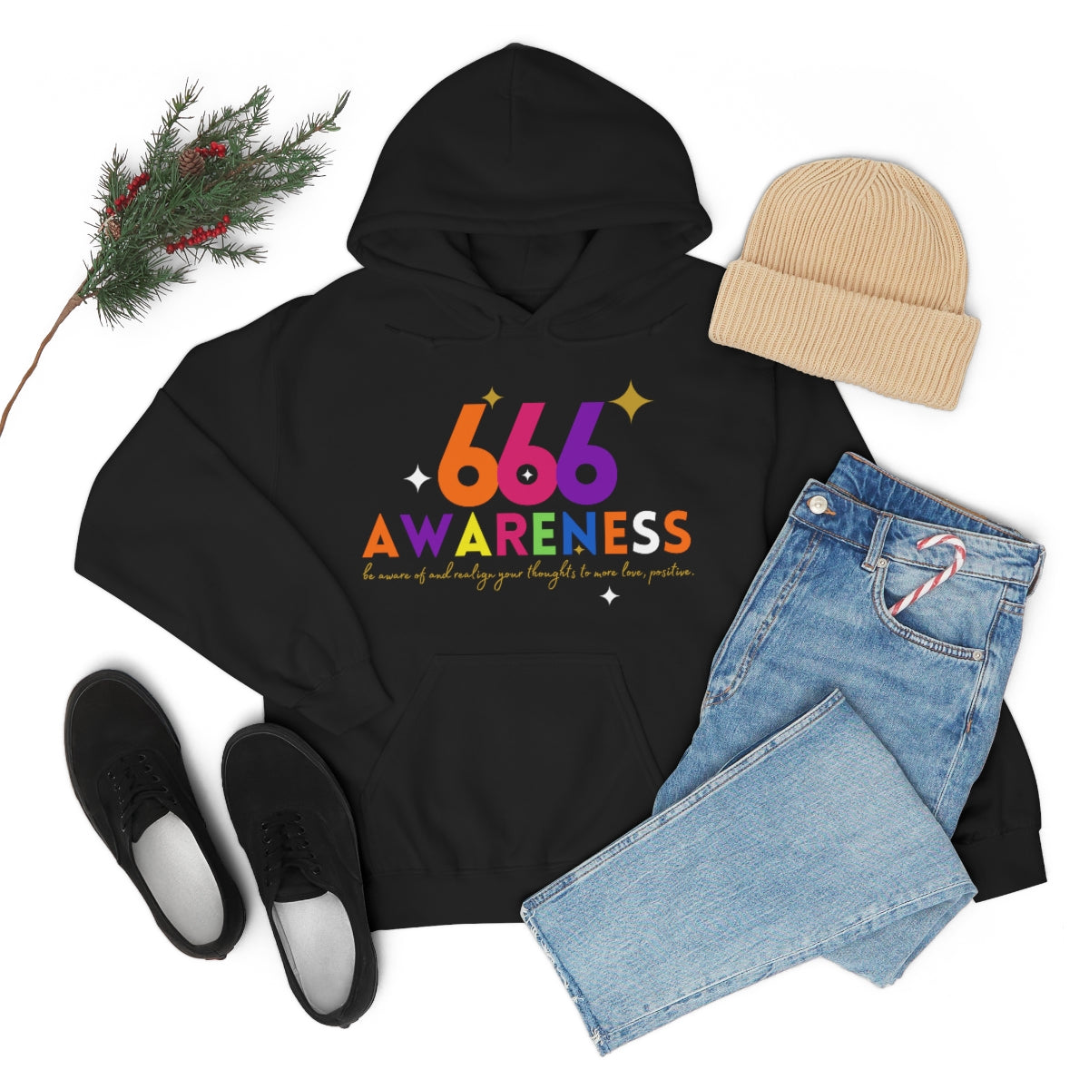 "666" Unisex Heavy Blend™ Hooded Sweatshirt