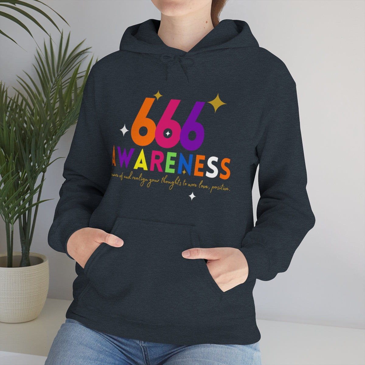"666" Unisex Heavy Blend™ Hooded Sweatshirt