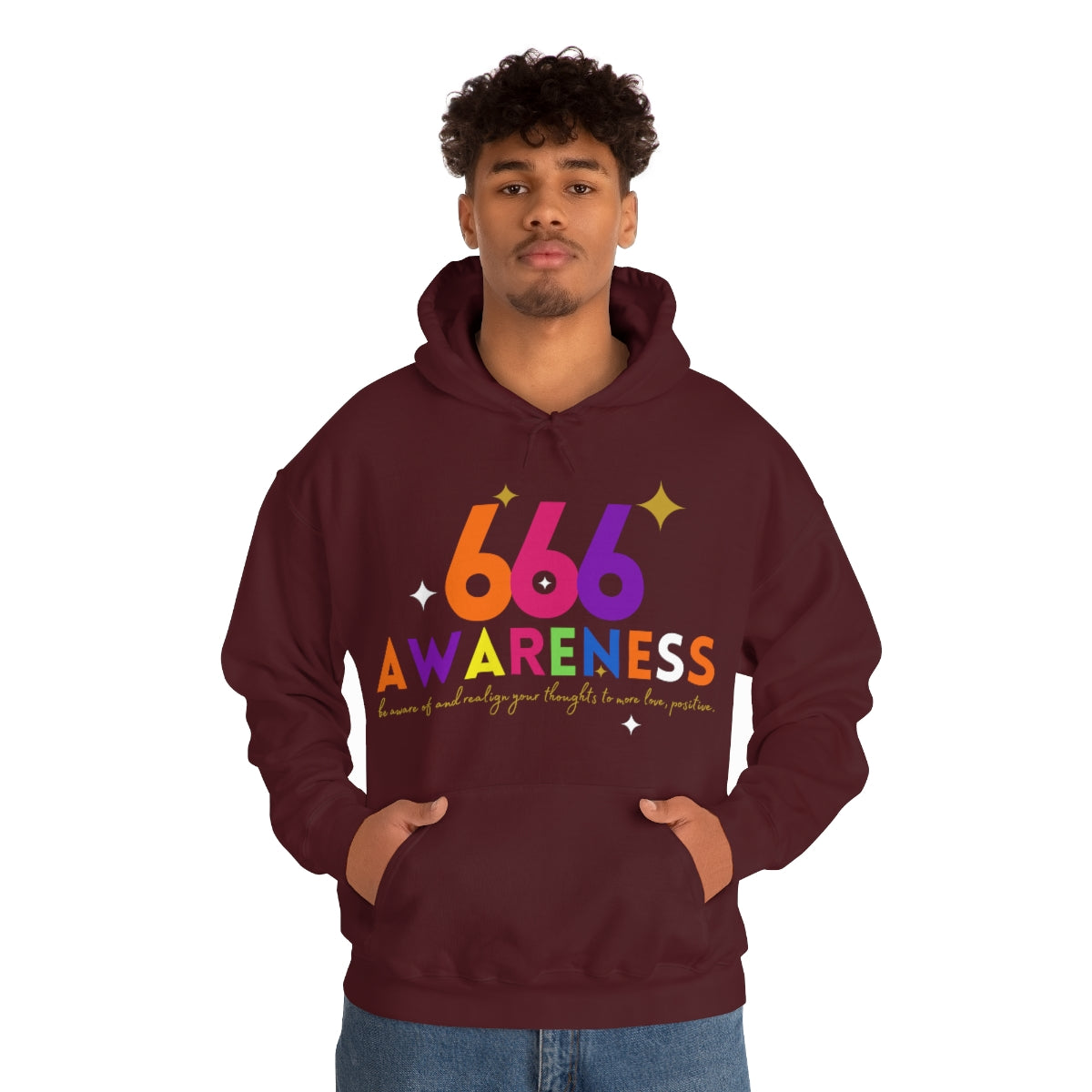 "666" Unisex Heavy Blend™ Hooded Sweatshirt