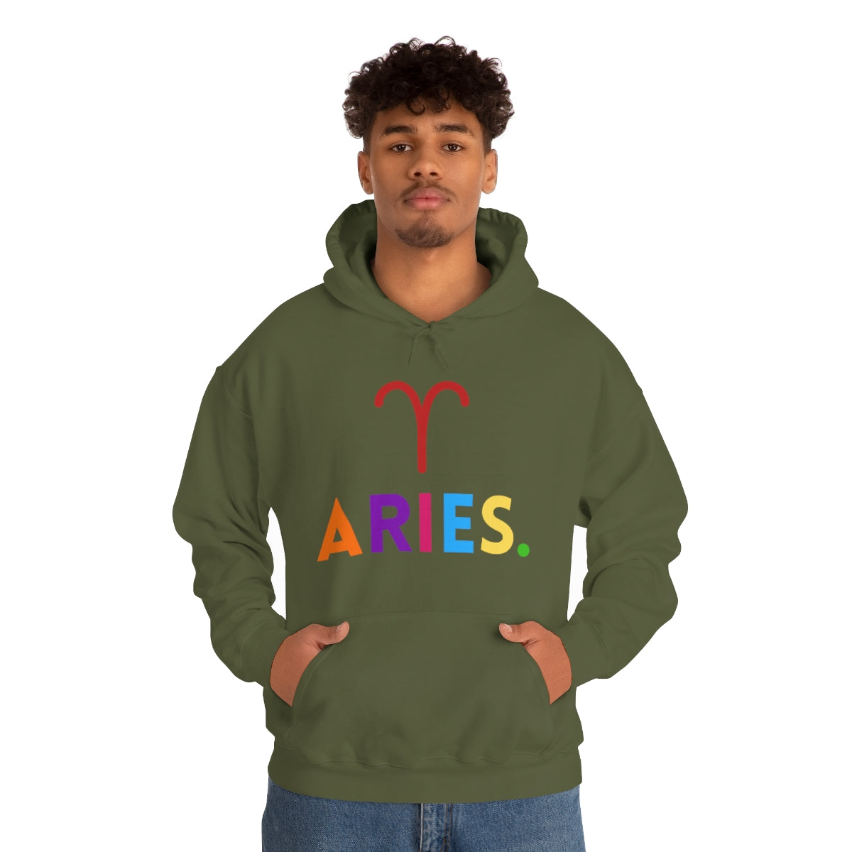 "Aries" Unisex Heavy Blend™ Hooded Sweatshirt