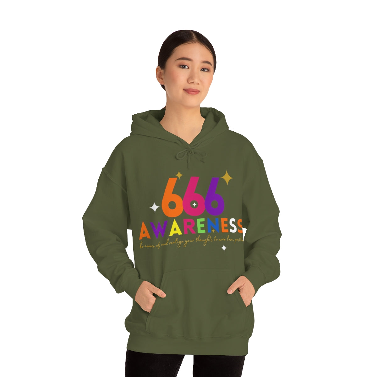 "666" Unisex Heavy Blend™ Hooded Sweatshirt