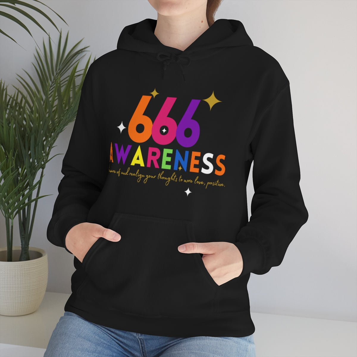 "666" Unisex Heavy Blend™ Hooded Sweatshirt