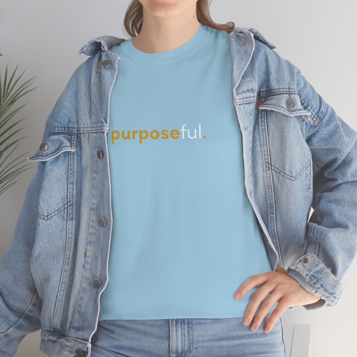 "purposeful" Unisex Heavy Cotton Tee