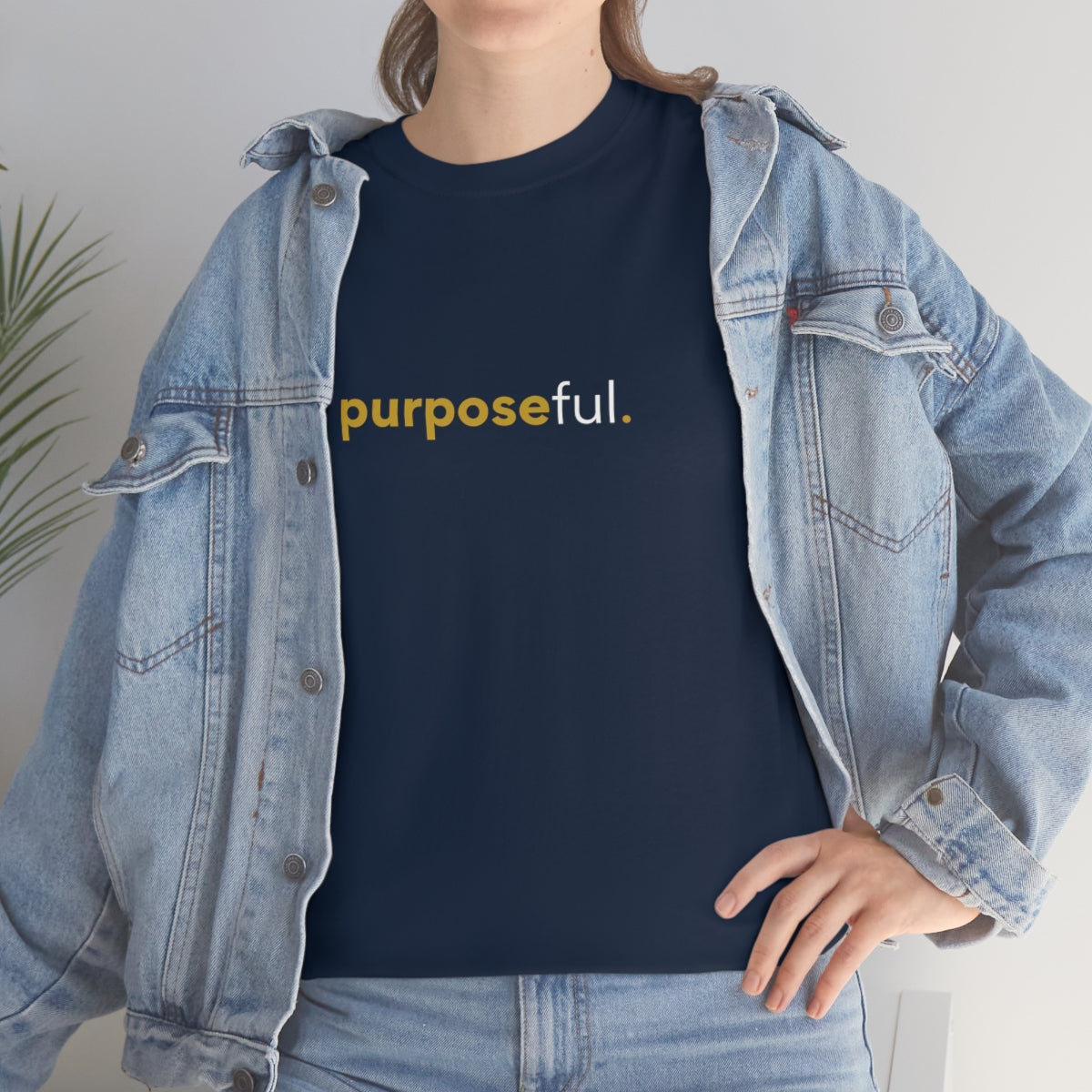 "purposeful" Unisex Heavy Cotton Tee