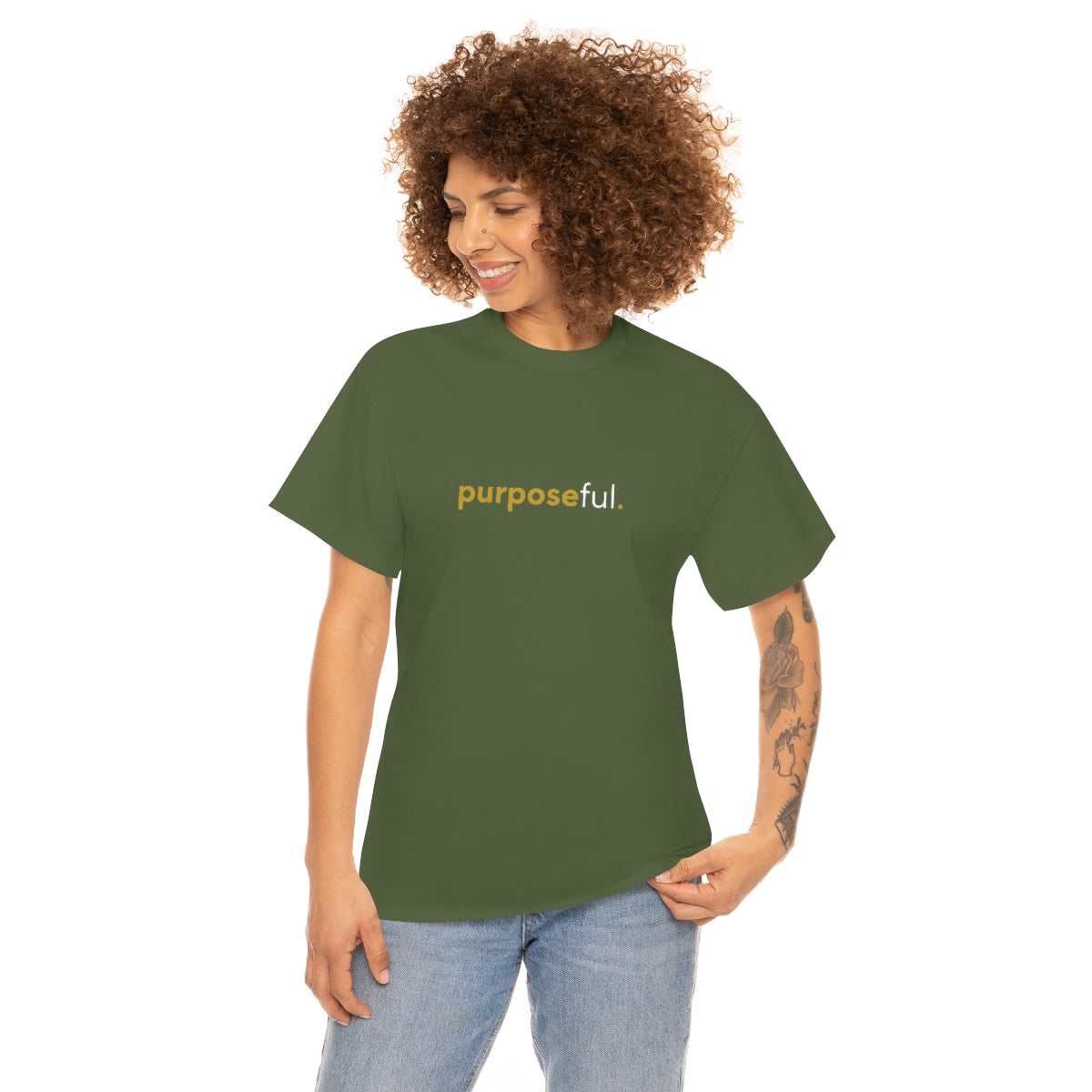 "purposeful" Unisex Heavy Cotton Tee