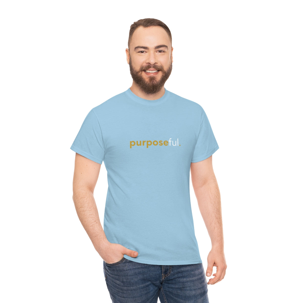 "purposeful" Unisex Heavy Cotton Tee