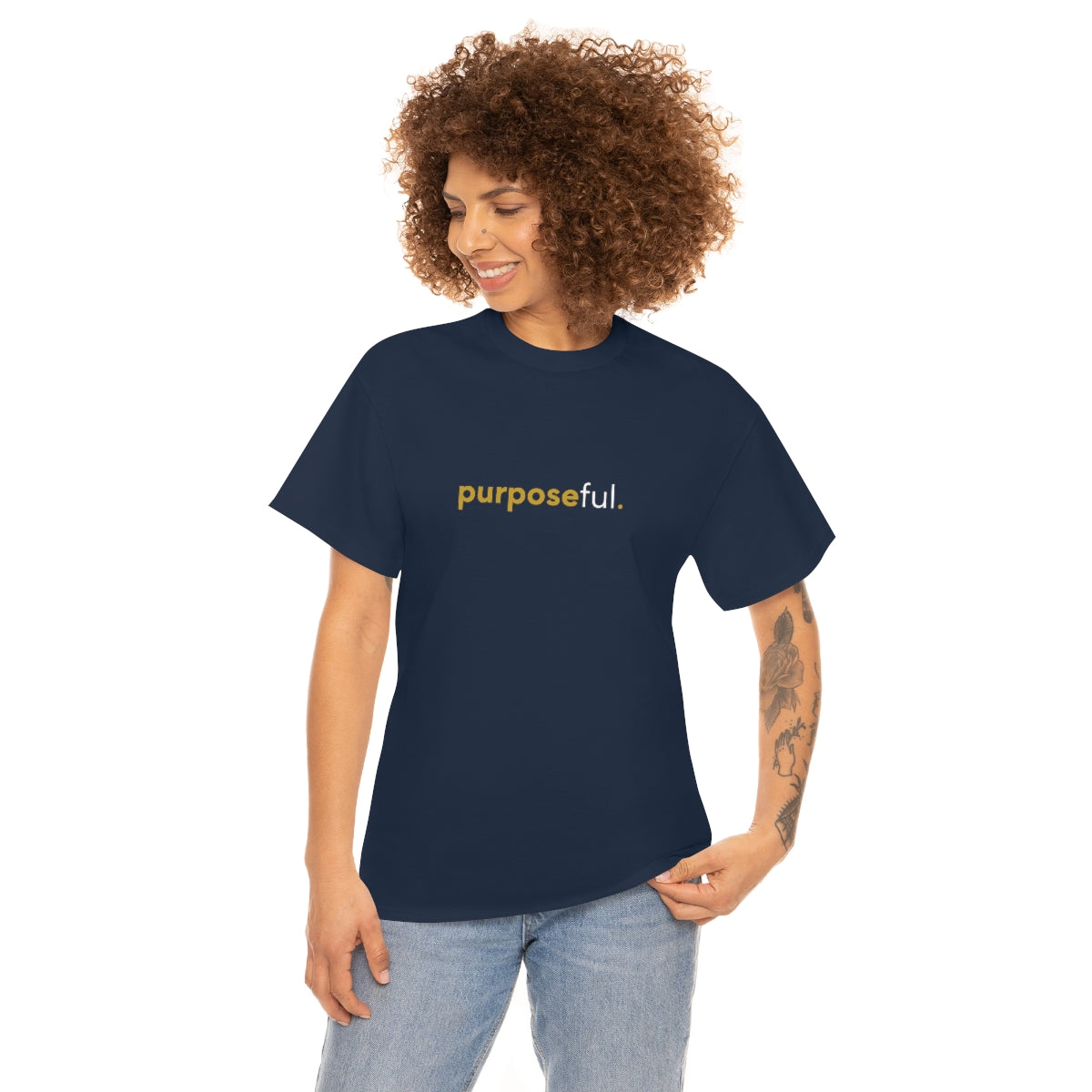 "purposeful" Unisex Heavy Cotton Tee