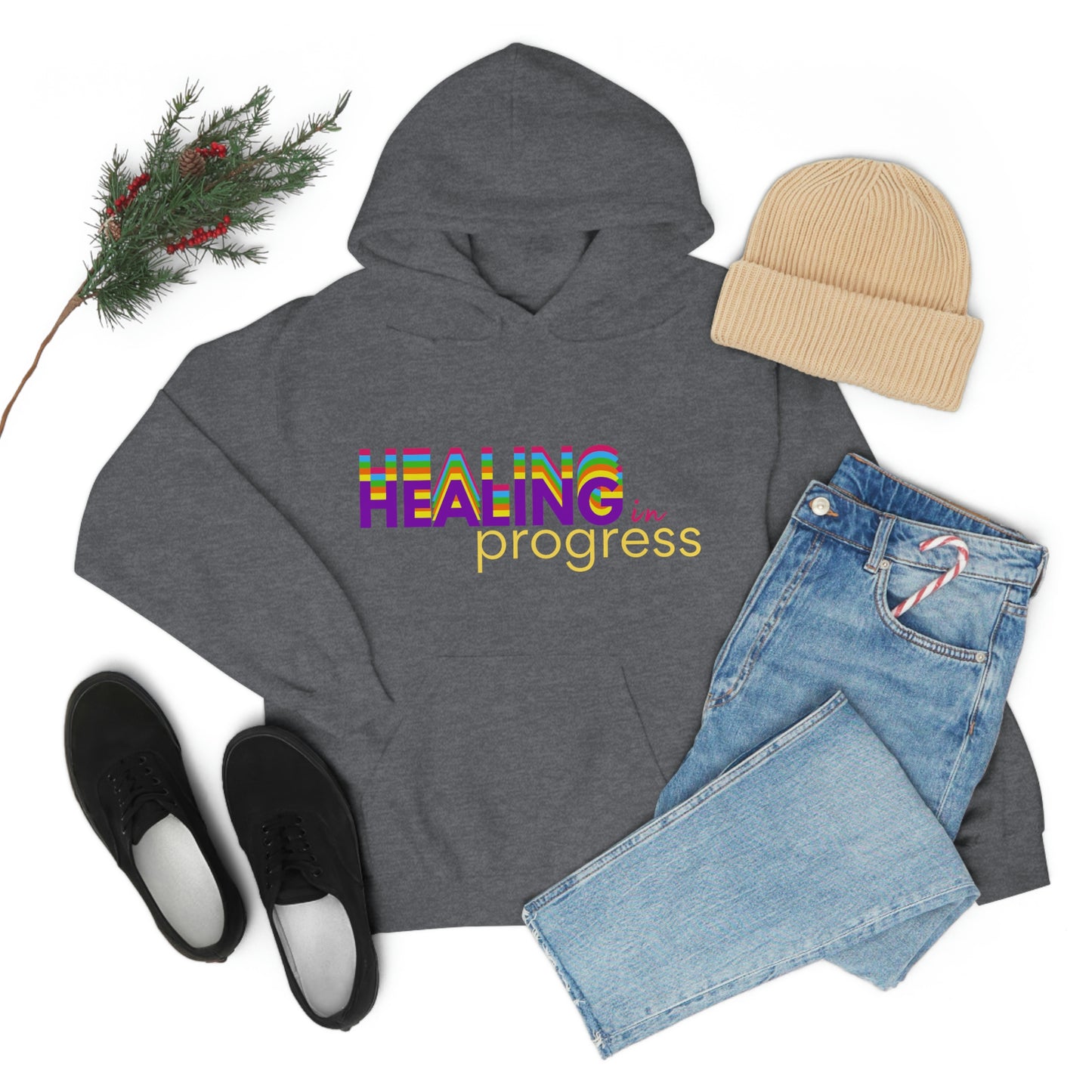 "Healing in Progress" Unisex Heavy Blend™ Hooded Sweatshirt