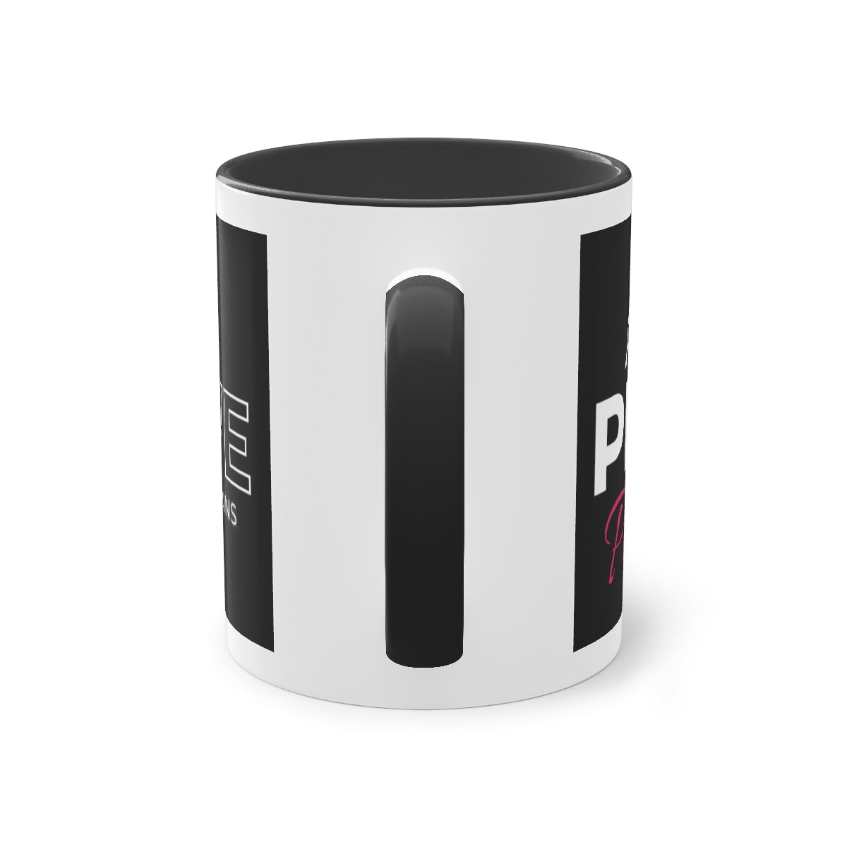 "A Shift in Perspective" Two-Tone Coffee Mug, 11oz