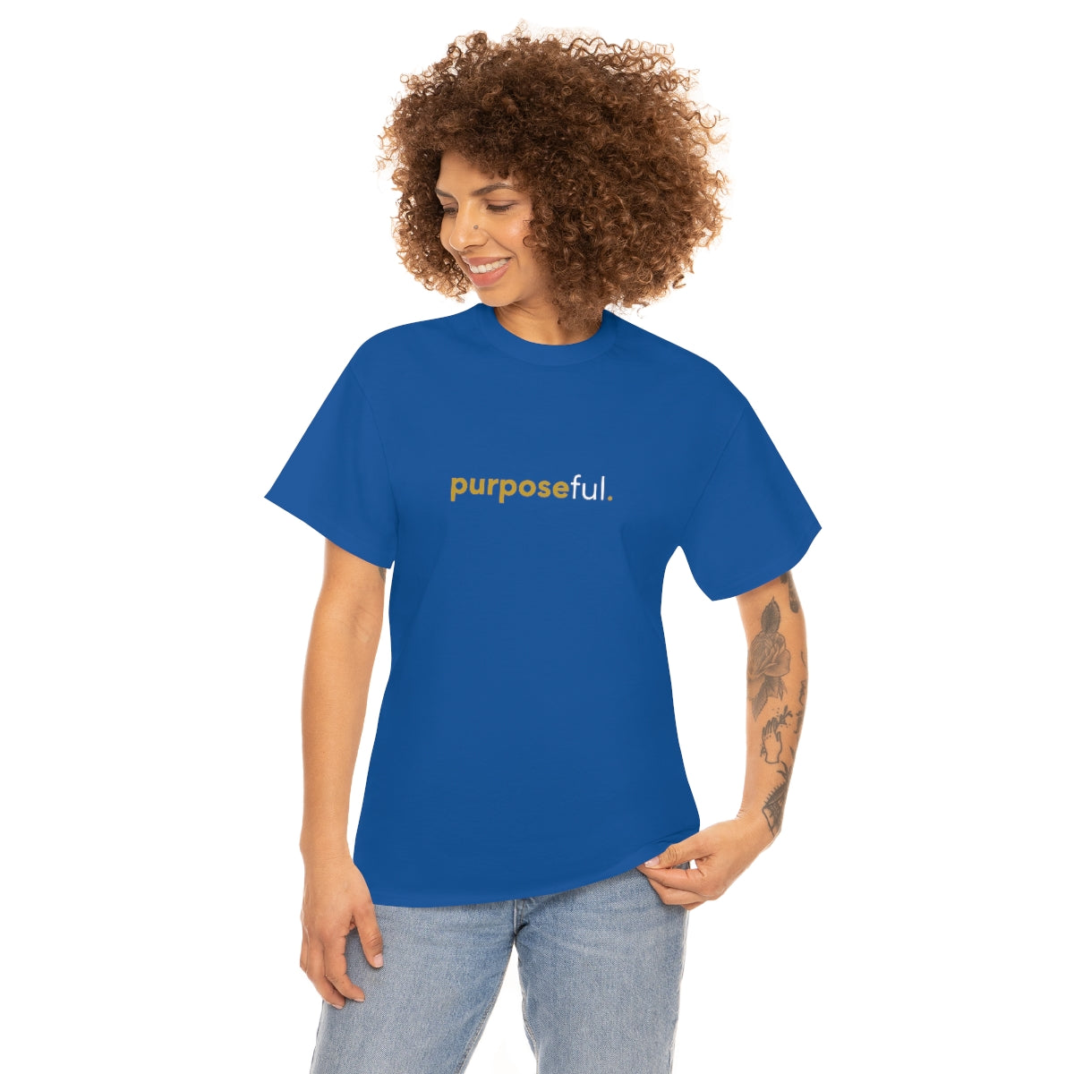 "purposeful" Unisex Heavy Cotton Tee