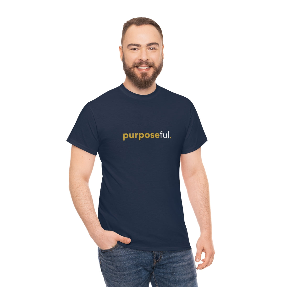 "purposeful" Unisex Heavy Cotton Tee