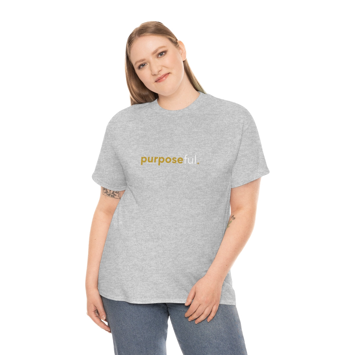 "purposeful" Unisex Heavy Cotton Tee