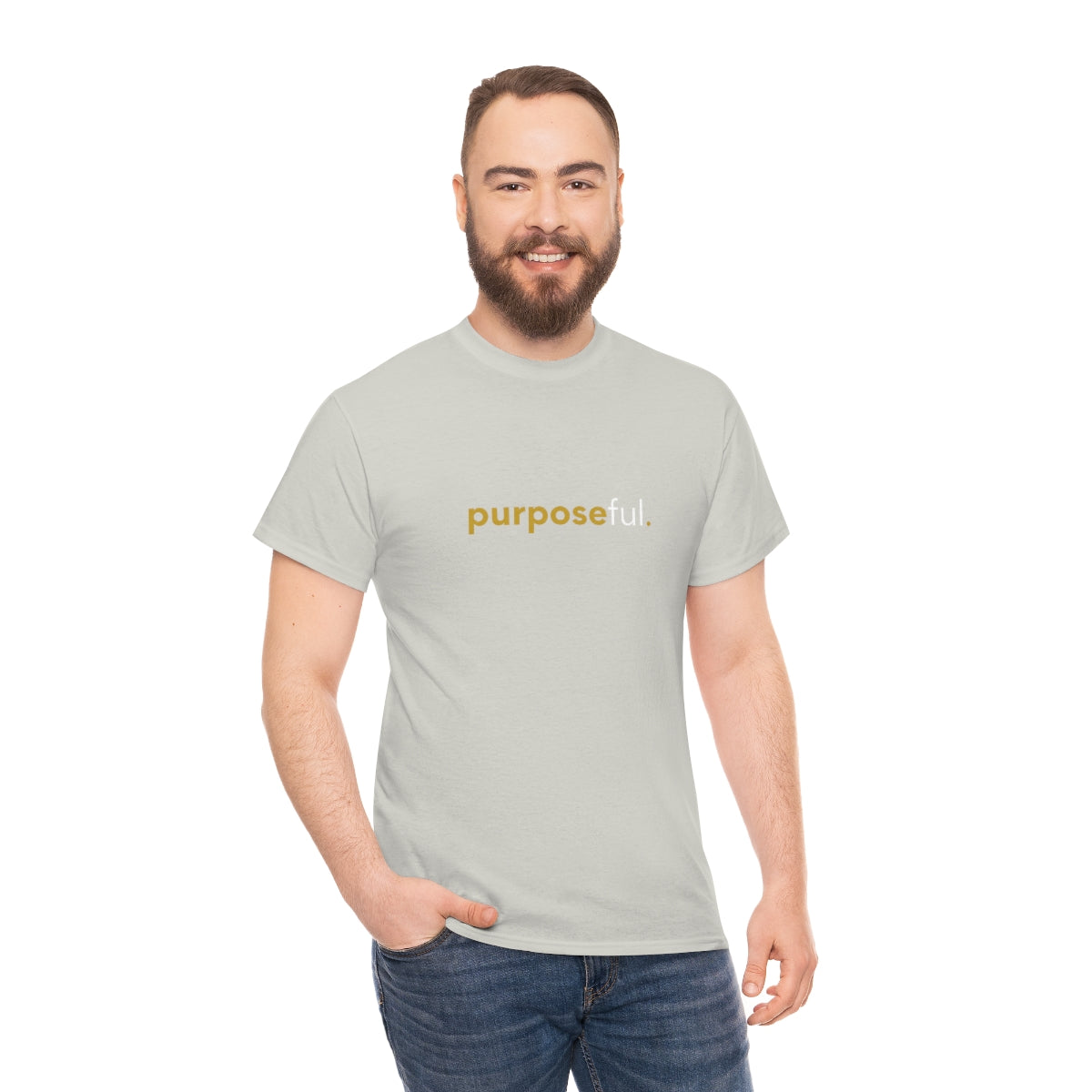 "purposeful" Unisex Heavy Cotton Tee