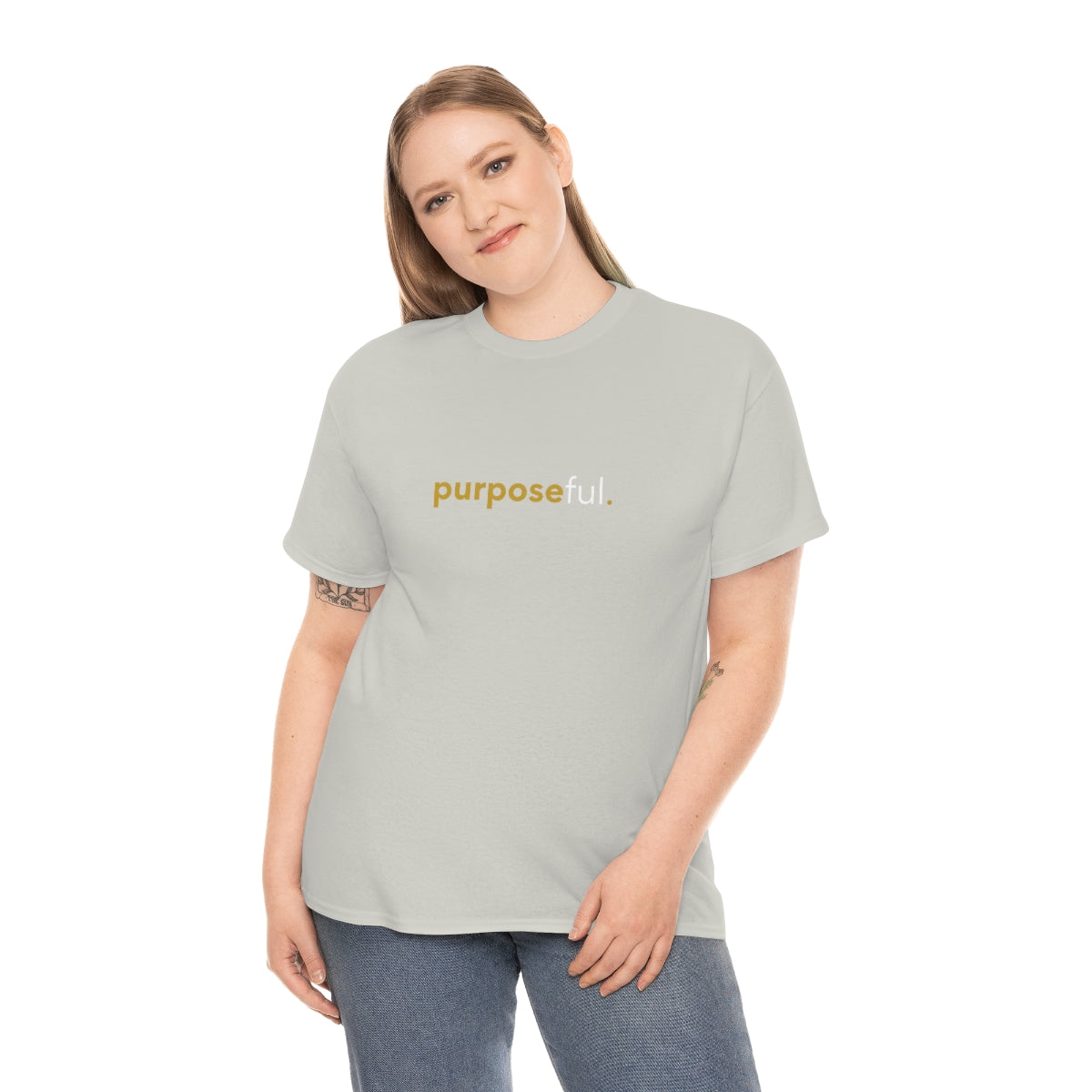 "purposeful" Unisex Heavy Cotton Tee