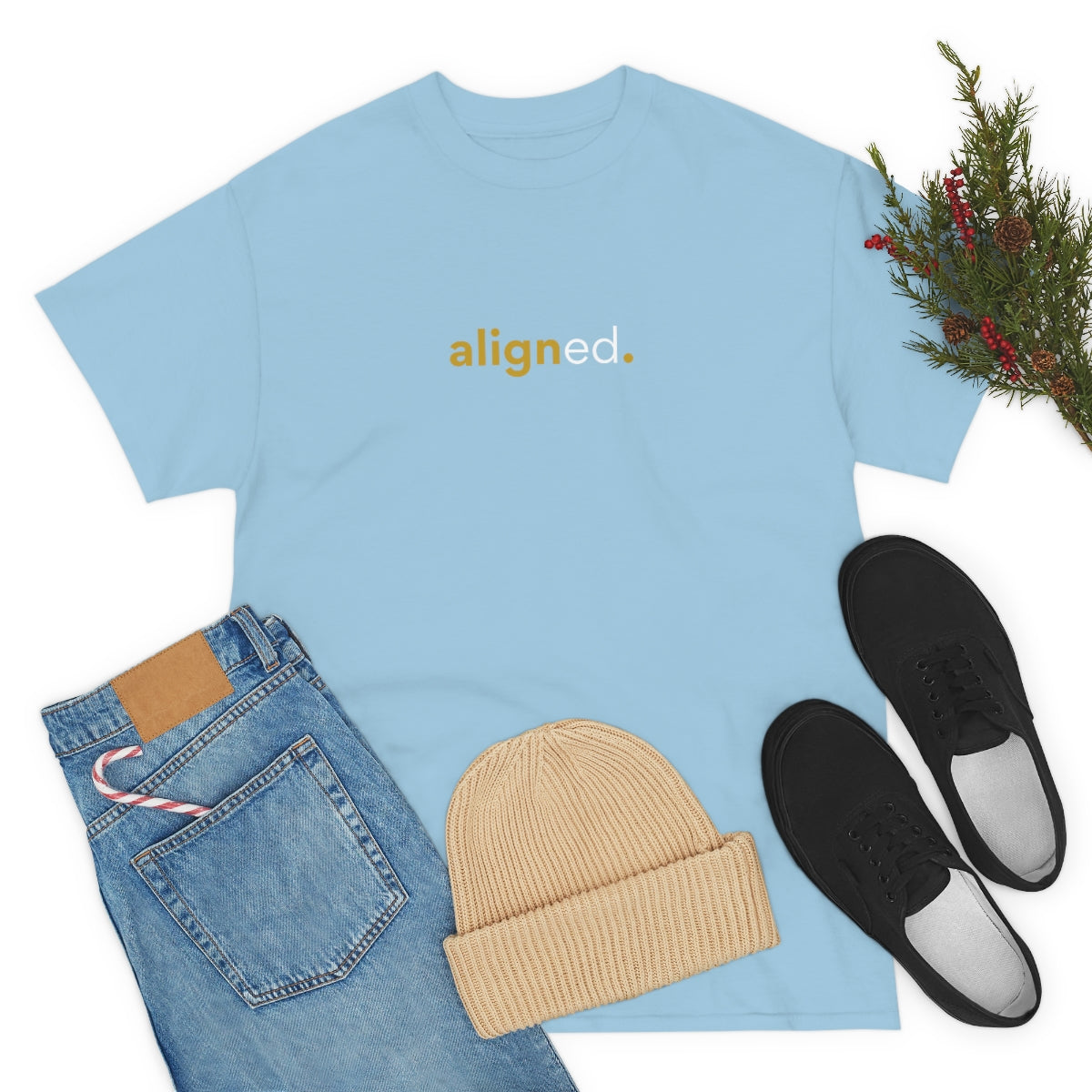 "aligned" Unisex Heavy Cotton Tee