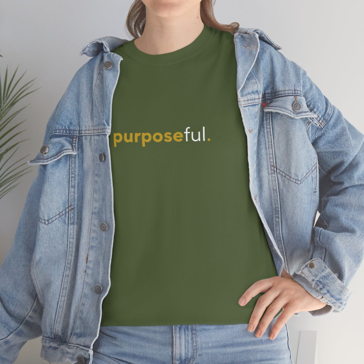 "purposeful" Unisex Heavy Cotton Tee