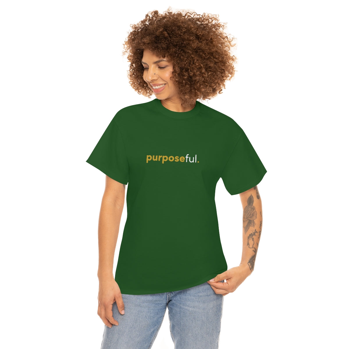 "purposeful" Unisex Heavy Cotton Tee