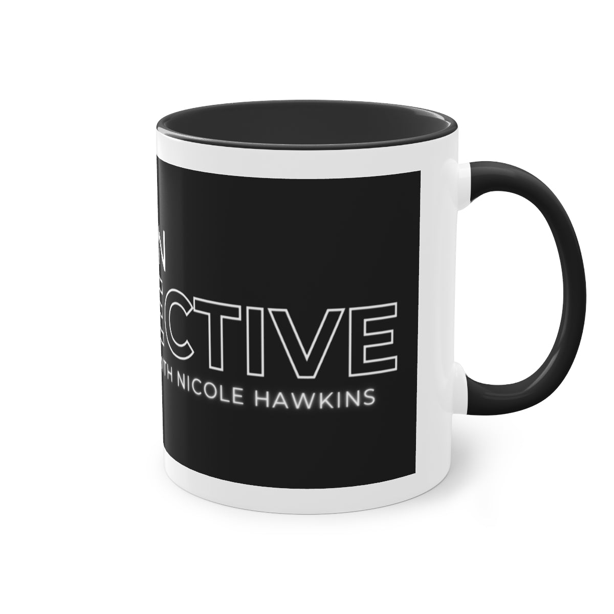 "A Shift in Perspective" Two-Tone Coffee Mug, 11oz