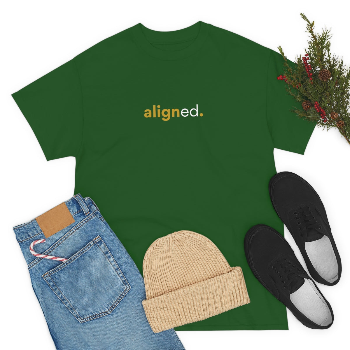 "aligned" Unisex Heavy Cotton Tee