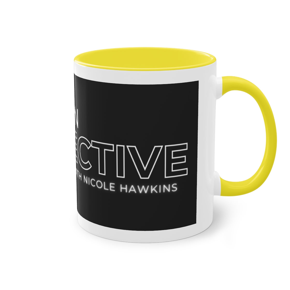 "A Shift in Perspective" Two-Tone Coffee Mug, 11oz