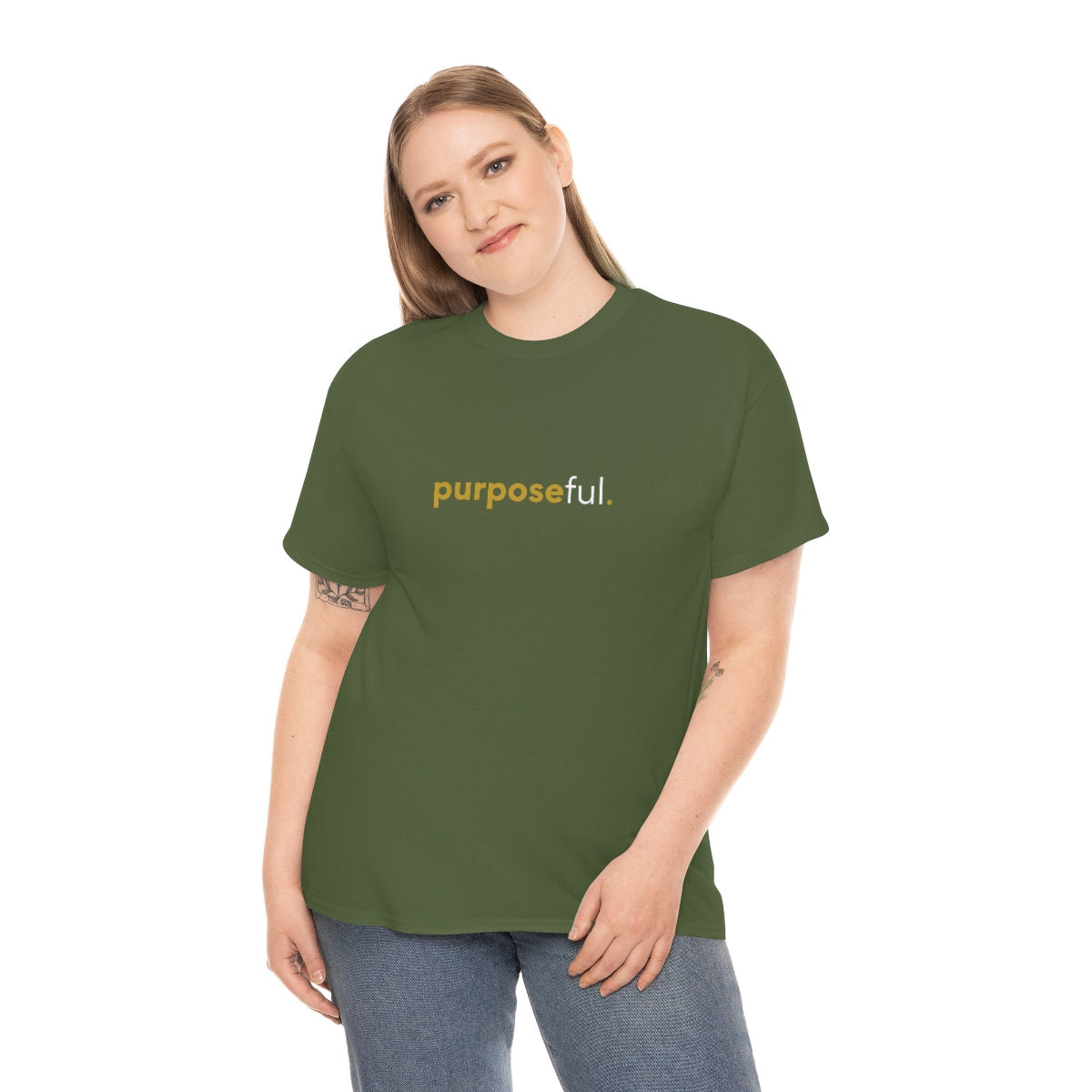 "purposeful" Unisex Heavy Cotton Tee