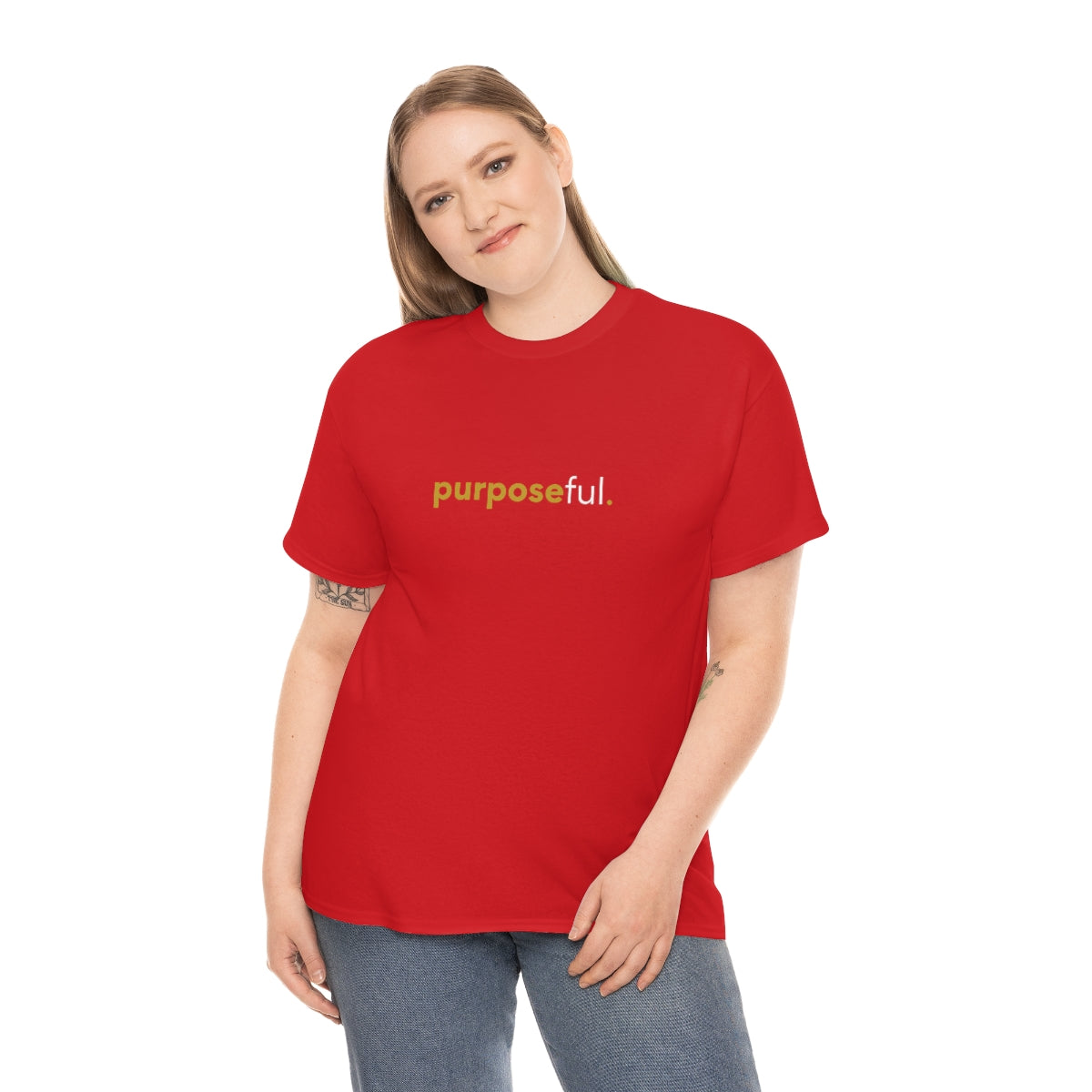 "purposeful" Unisex Heavy Cotton Tee