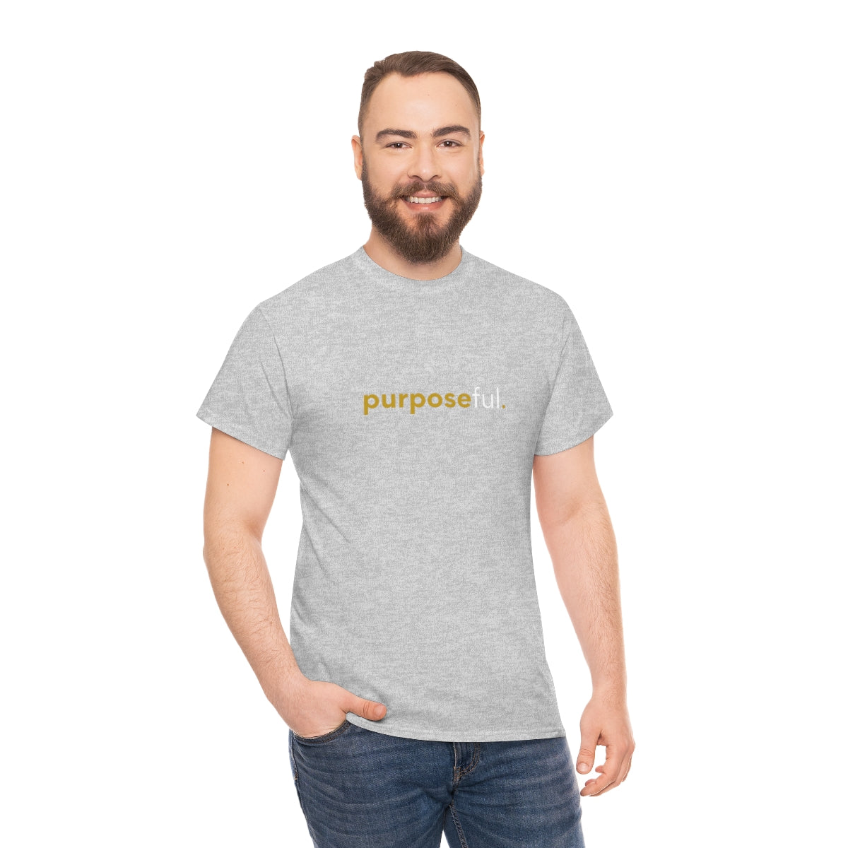 "purposeful" Unisex Heavy Cotton Tee