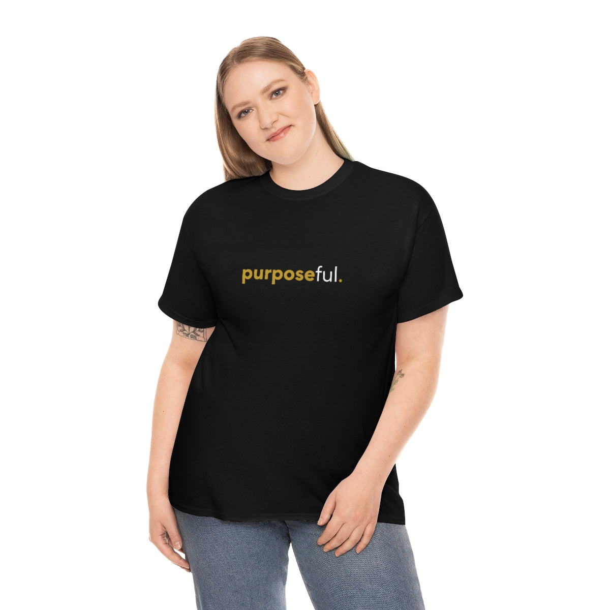 "purposeful" Unisex Heavy Cotton Tee