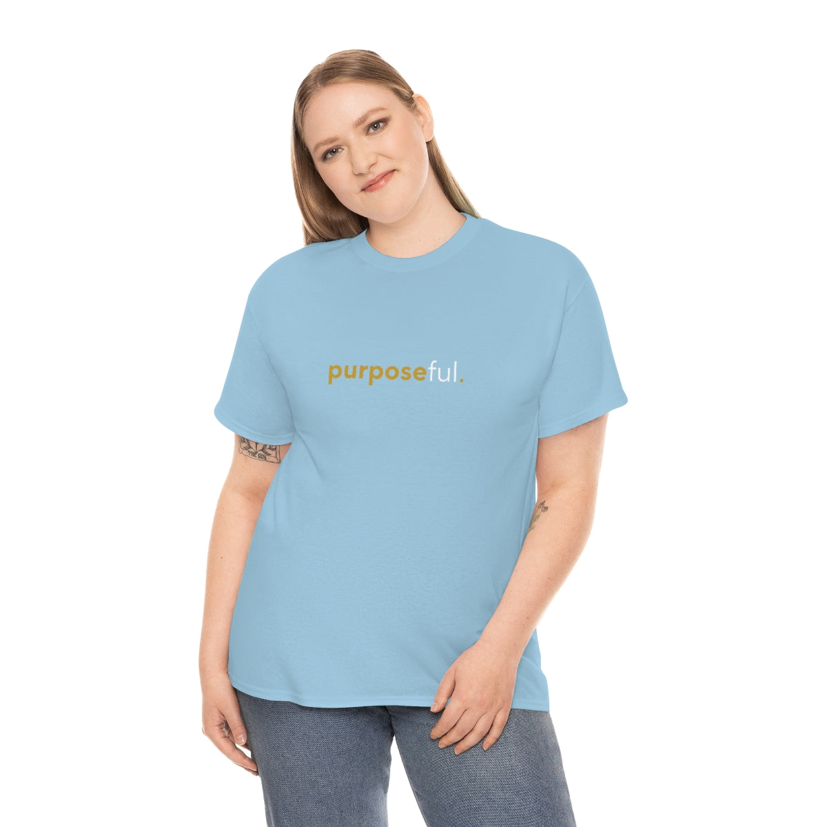 "purposeful" Unisex Heavy Cotton Tee