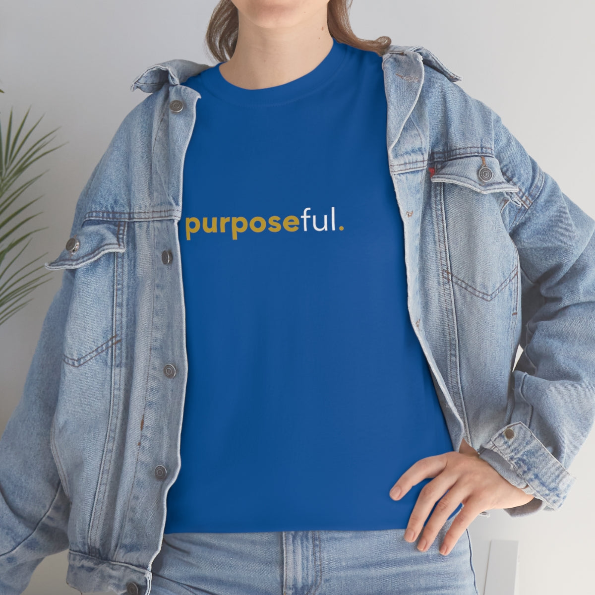 "purposeful" Unisex Heavy Cotton Tee